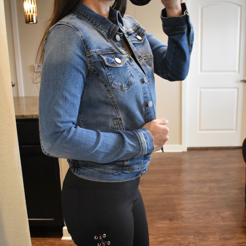 Blue Dream Slim Fit Denim Jacket - Picture 4 of 7